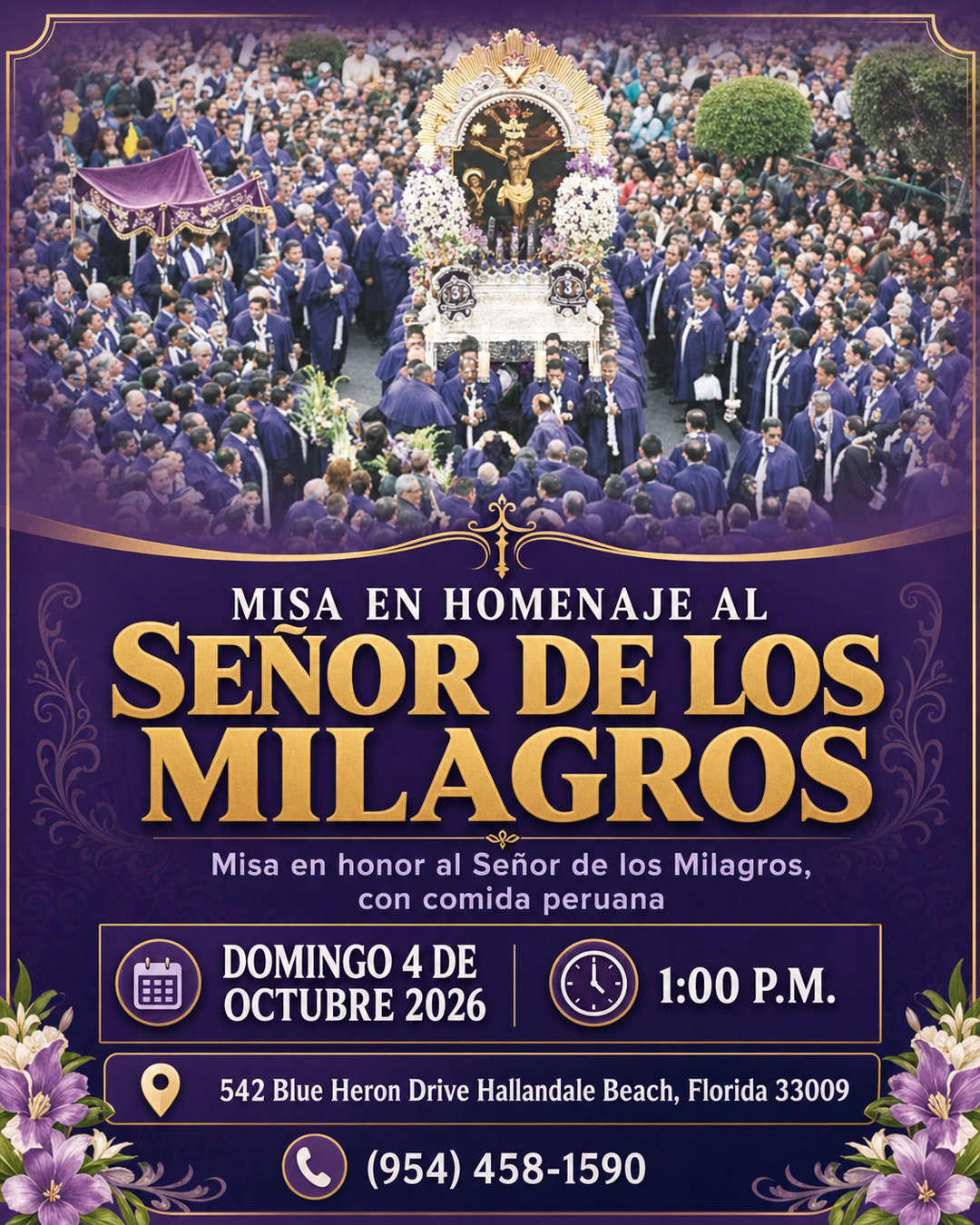 Misa en Honor al Señor de los Milagros